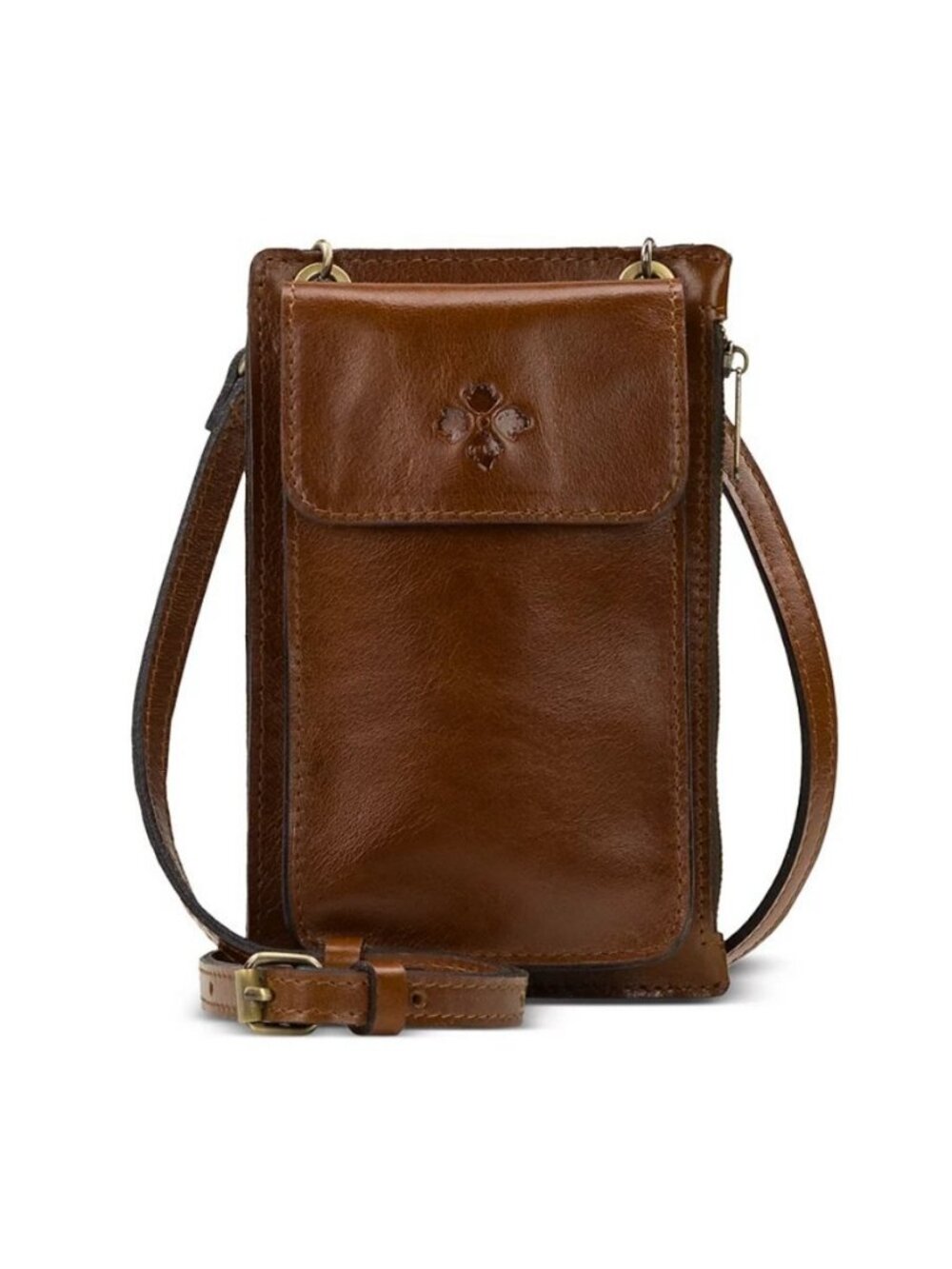 PATRICIA NASH Chiavella Vintage distressed leather phone crossbody bag wallet